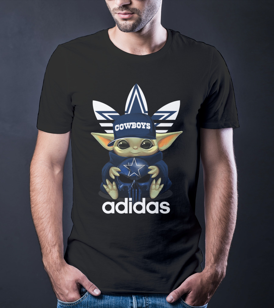 Yoda Cowboys Dallas Logo Star Wars Fan Merchandise T-Shirt