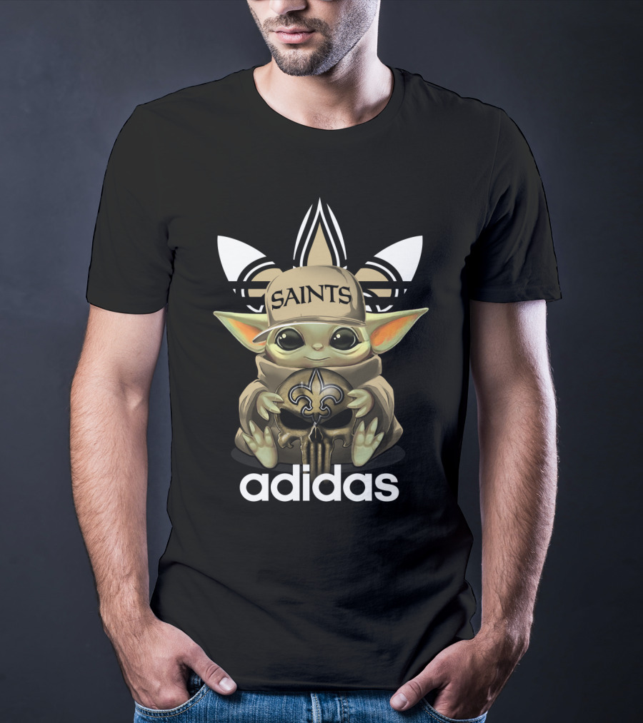 Saints Yoda 1 New Orleans Fleur-de-lis T-Shirt