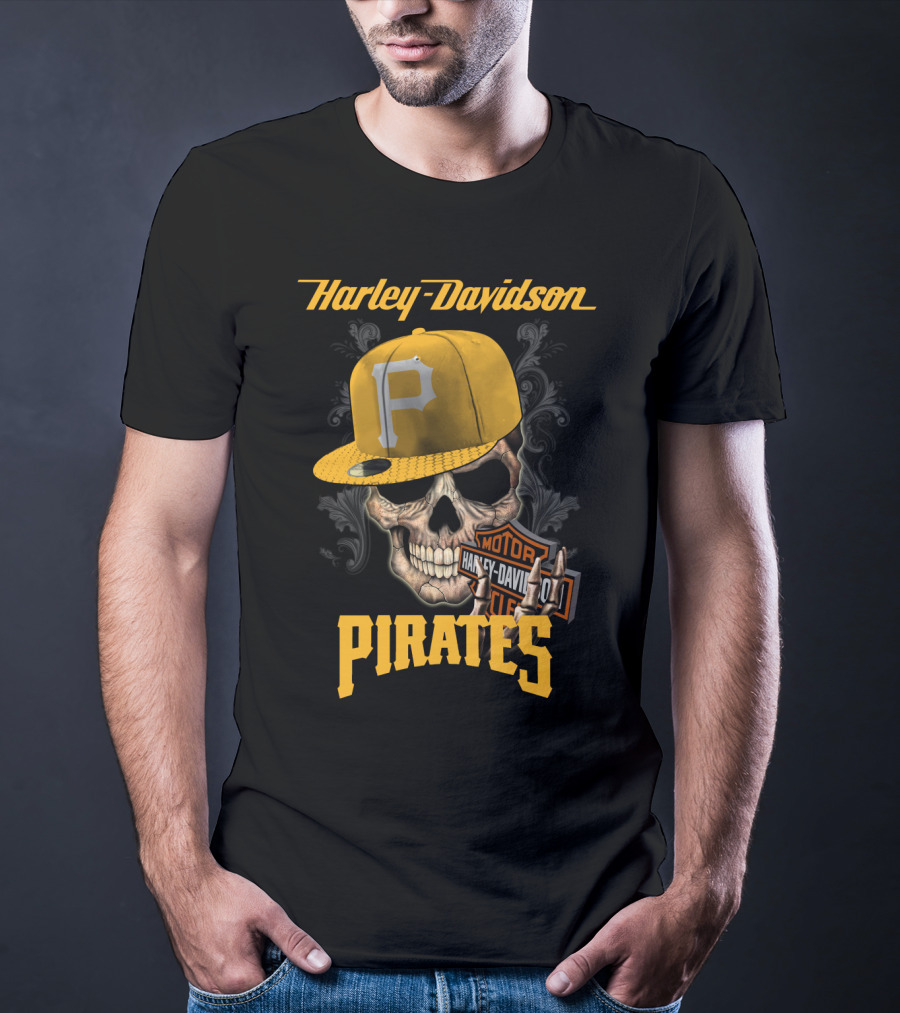 Harley Davidson Skull Cap Harley Davidson Motor Pirates T-Shirt