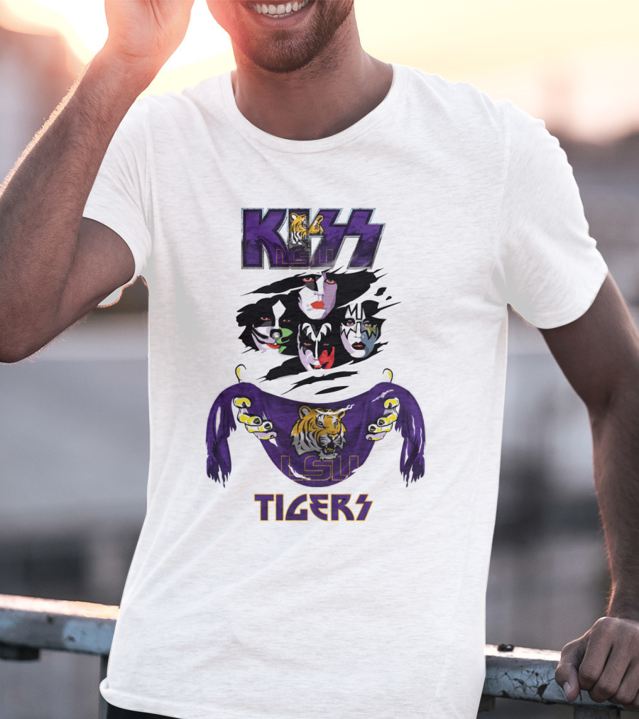 KISS LSU Tigers Ncaa Collaboration T-Shirt