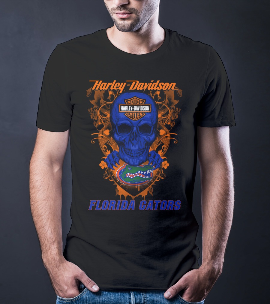 Harley Davidson Florida Gators Skull T-Shirt