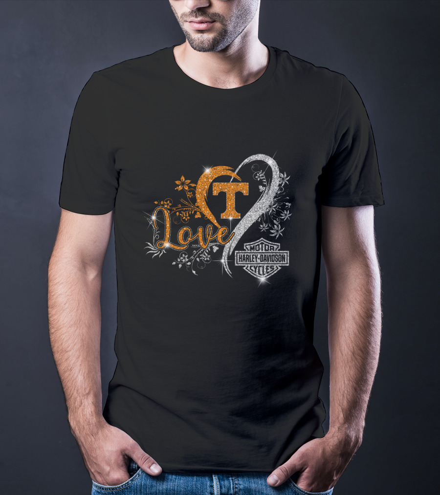Love Tennessee Volunteers Harley Davidson Cycles T-Shirt