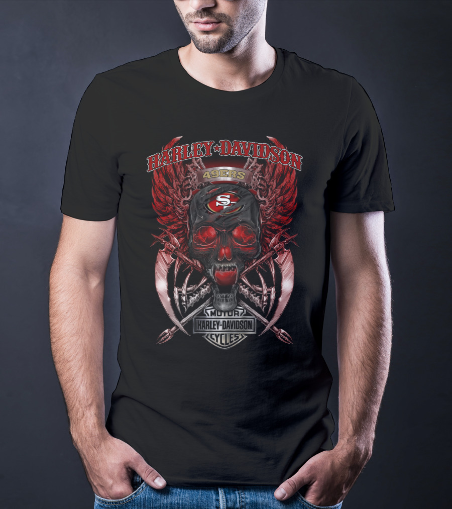 Harley Davidson 49ers Motor Cycles T-Shirt