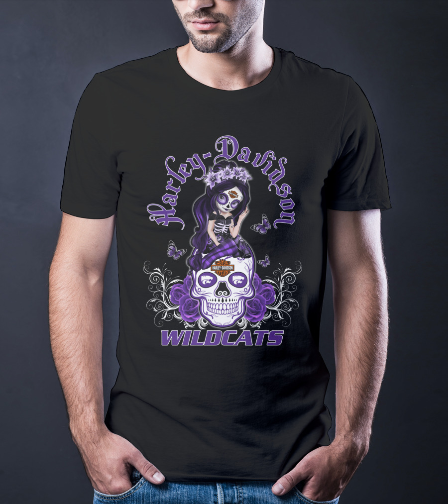 Harley Davidson Hl Girl Kansas State Wildcats T-Shirt