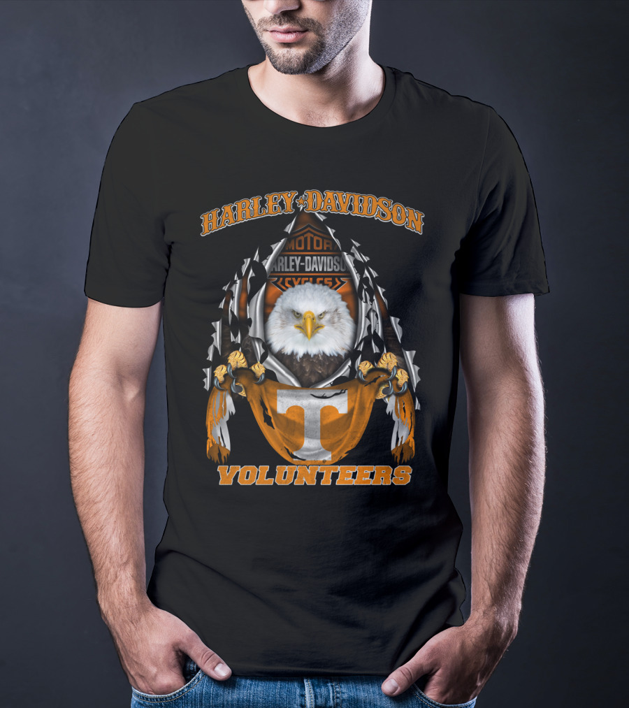 Harley Davidson Volunteers Tennessee Eagles Ncaa 3003 T-Shirt