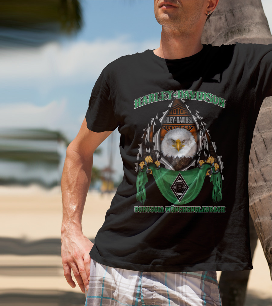 Harley Davidson Motorcycles Eagle Borussia Mönchengladbach T-Shirt