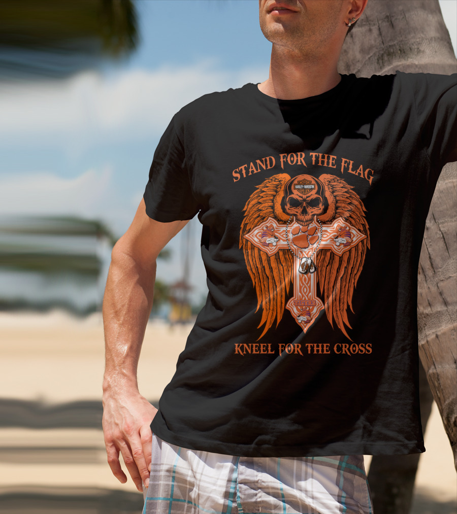 Stand For The Flag Kneel For The Cross Clemson Tigers T-Shirt