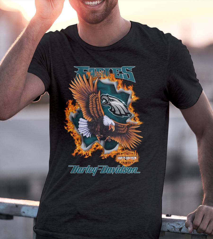 Eagles Harley Davidson Philadelphia Nfl 84 T-Shirt