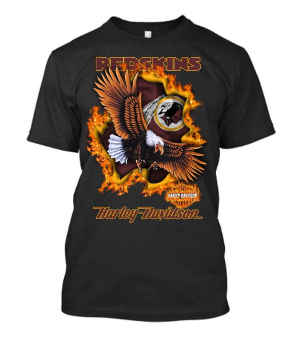Redskins Eagle Harley Davidson Nfl 84 Washington T-Shirt