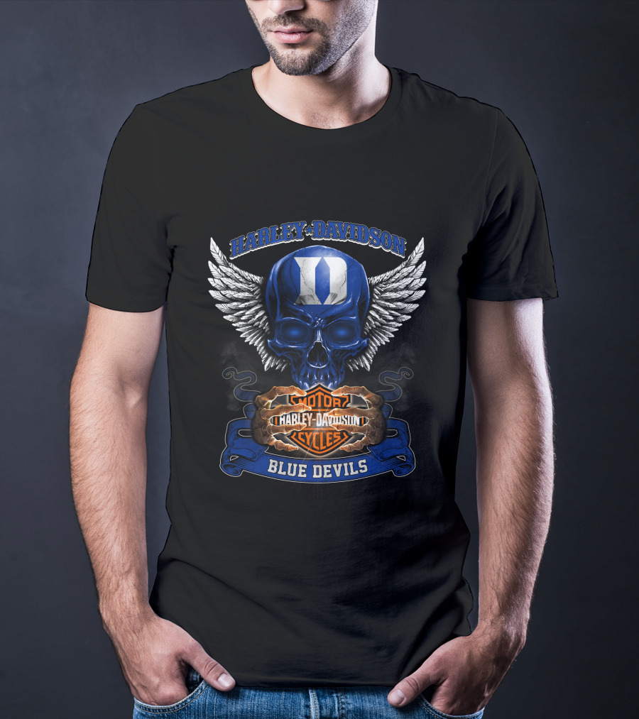 Harley Davidson Blue Devils Motorcycles Duke T-Shirt