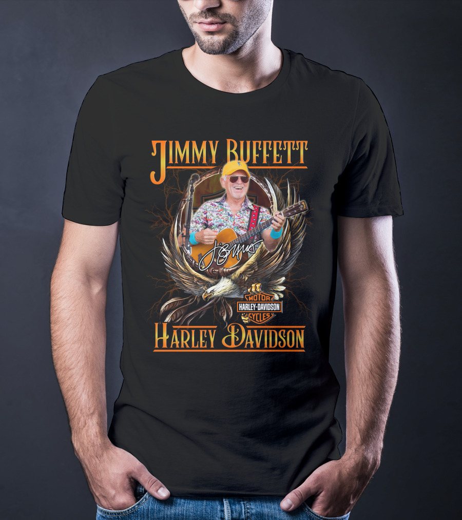 Jimmy Buffett Harley Davidson Motor Cycles T-Shirt