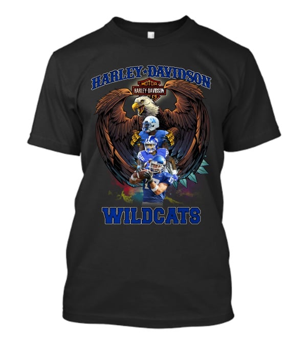 Harley Davidson Motor Eagle Kentucky Wildcats Football T-Shirt