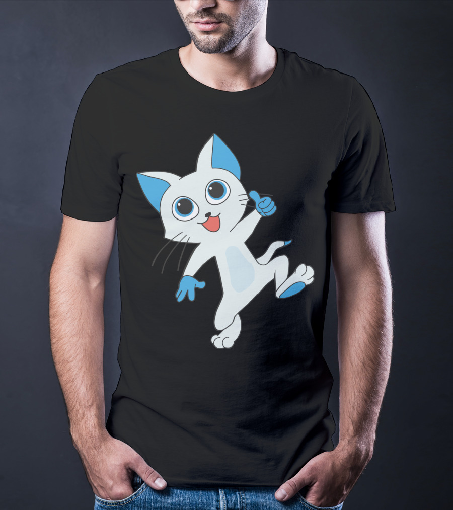 Fairy Tail Happy Cat Playful Dance T-Shirt