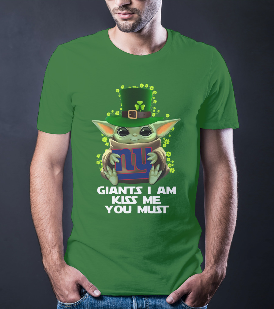 Giants I Am Kiss Me You Must Nyg Shamrock Hat T-Shirt