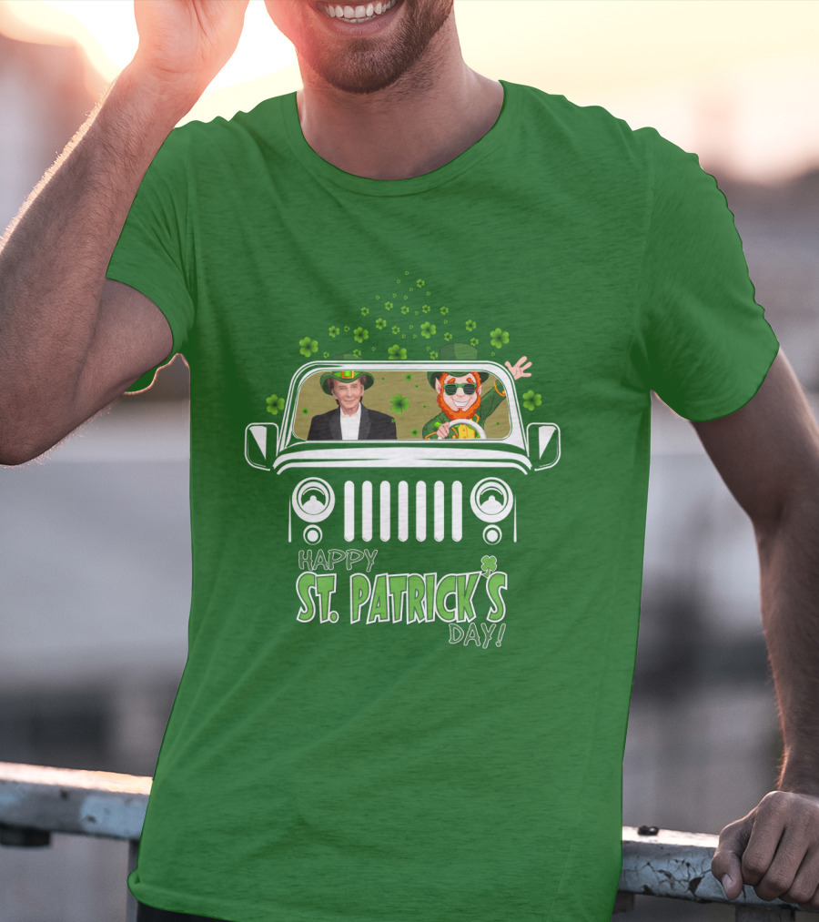 Happy St. Patrick's Day 51 Barry Manilow Jeep Ride T-Shirt