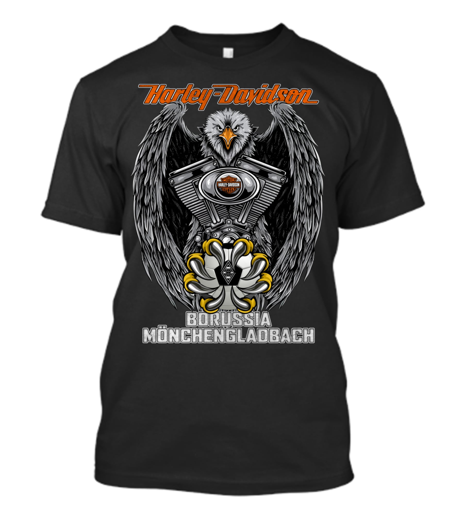 Harley Davidson Eagle Engine Borussia Mönchengladbach T-Shirt