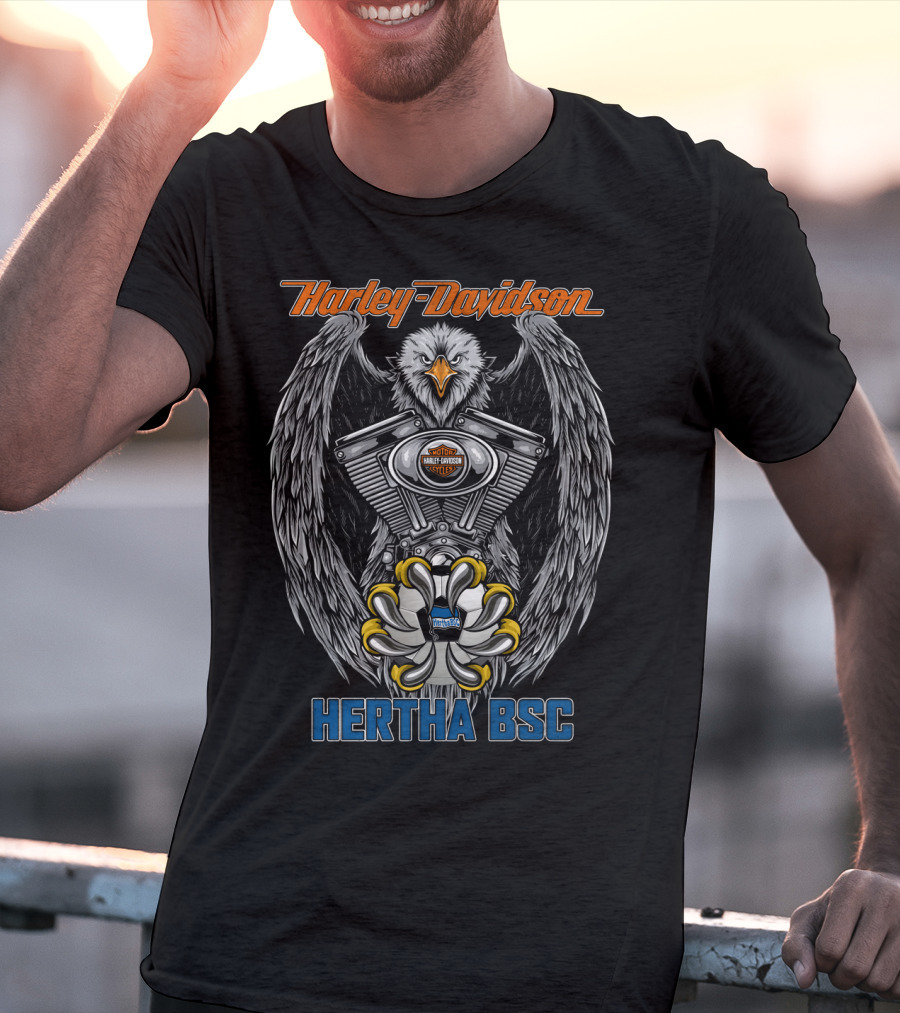 Harley Davidson Eagle Engine Hertha Bsc T-Shirt