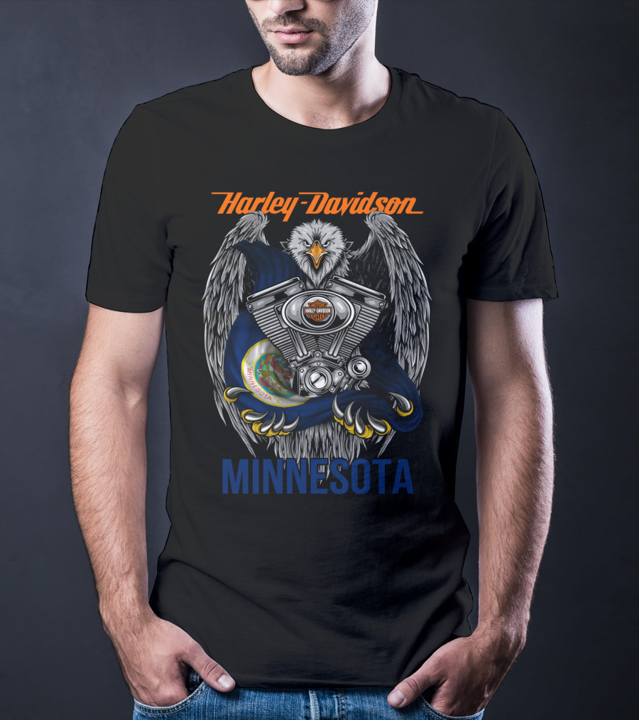 Harley Davidson Eagle Engine Minnesota T-Shirt