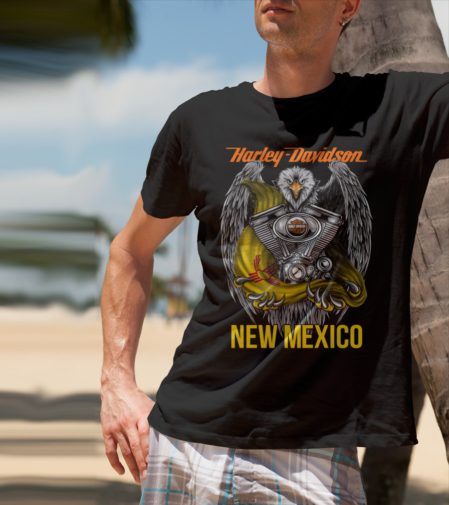 Harley Davidson Eagle Engine New Mexico T-Shirt