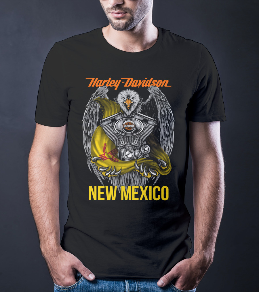 Harley Davidson Eagle Engine New Mexico T-Shirt