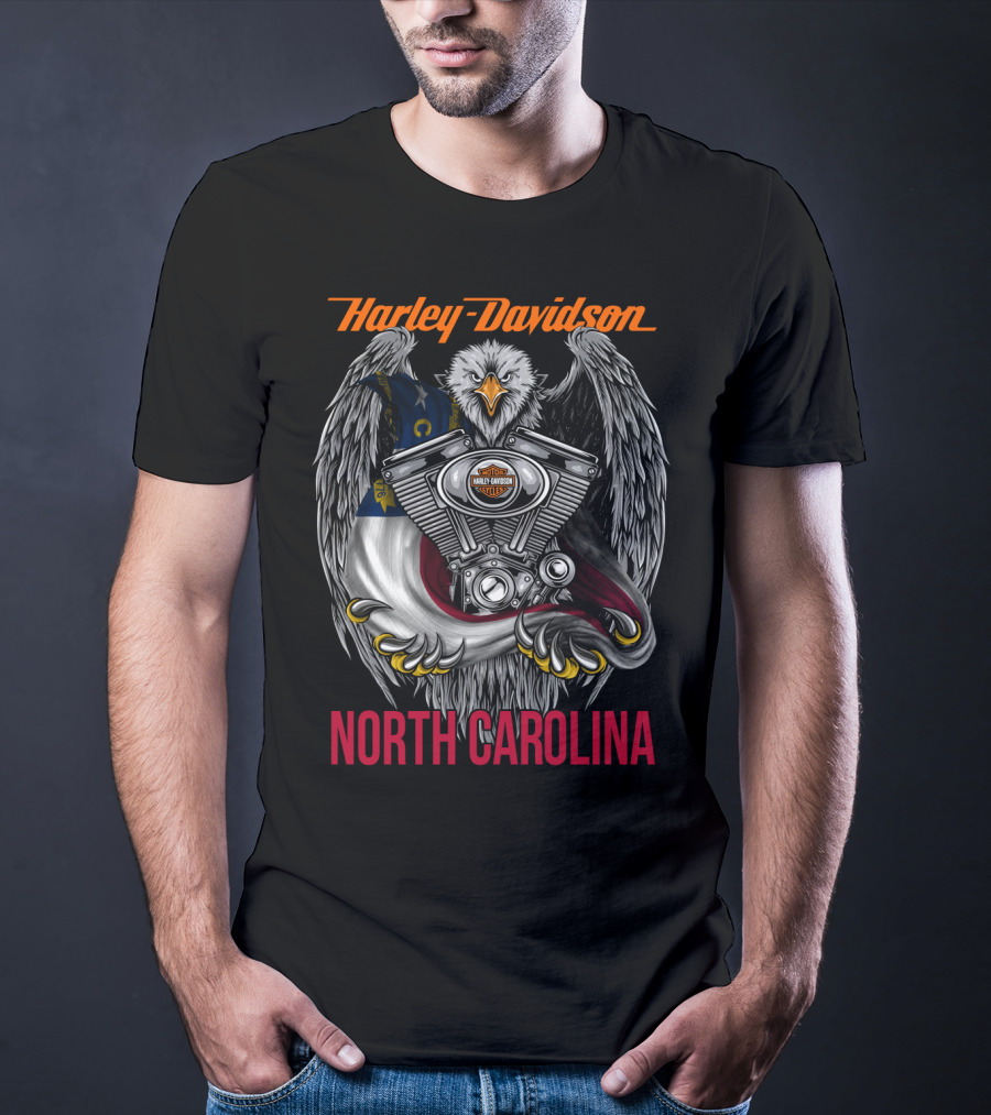 Harley Davidson Eagle Engine North Carolina T-Shirt