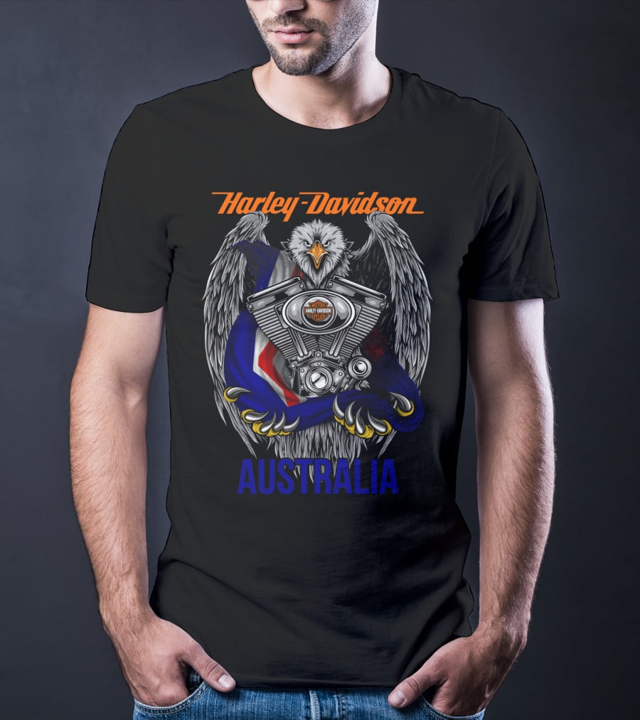 Harley Davidson Australia Eagle Engine T-Shirt
