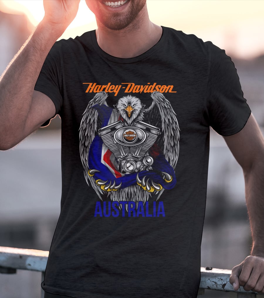 Harley Davidson Australia Eagle Engine T-Shirt