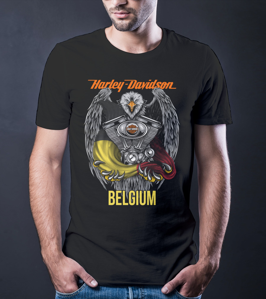 Harley Davidson Eagle Engine Belgium T-Shirt