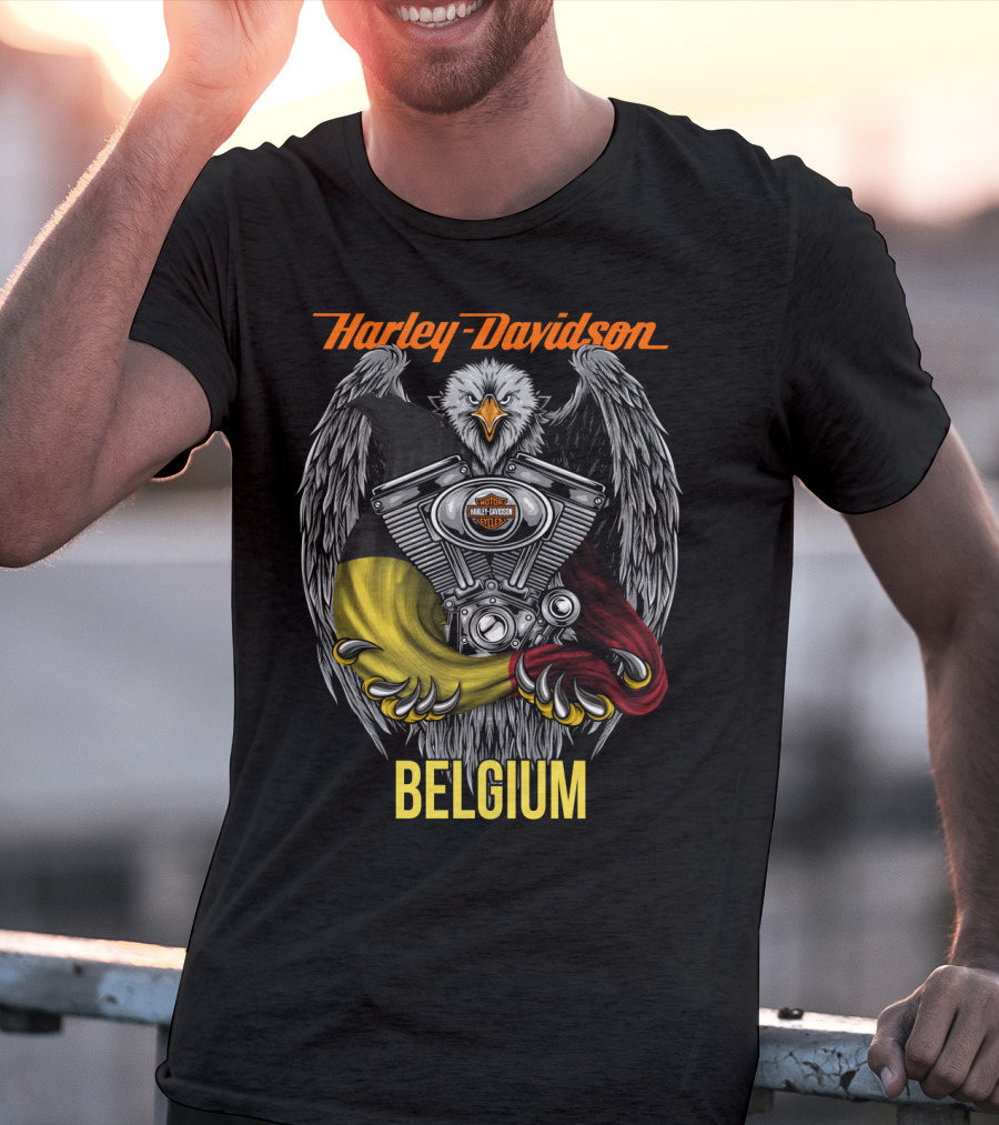Harley Davidson Eagle Engine Belgium T-Shirt