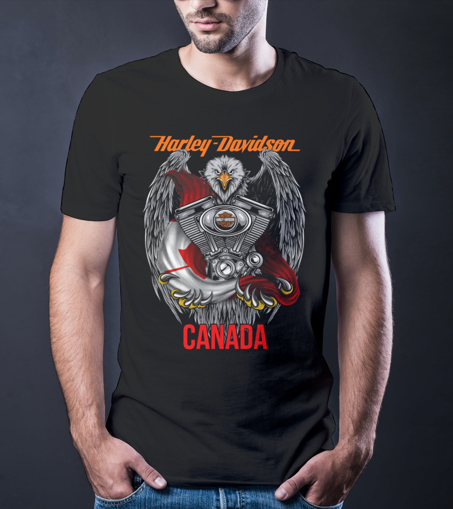 Harley Davidson Eagle Engine Canada T-Shirt