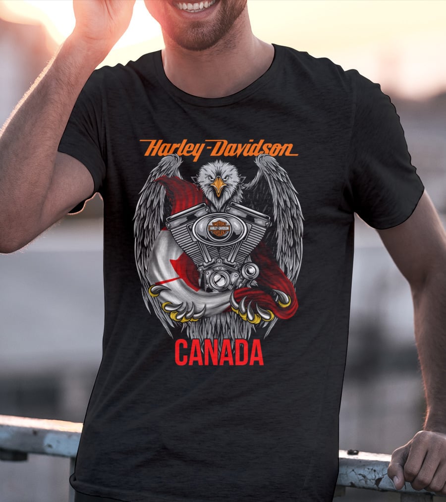 Harley Davidson Eagle Engine Canada T-Shirt
