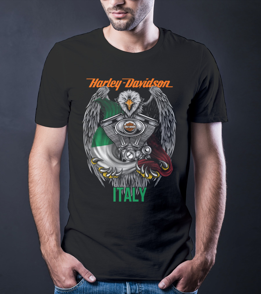 Harley Davidson Italy Eagle Engine T-Shirt