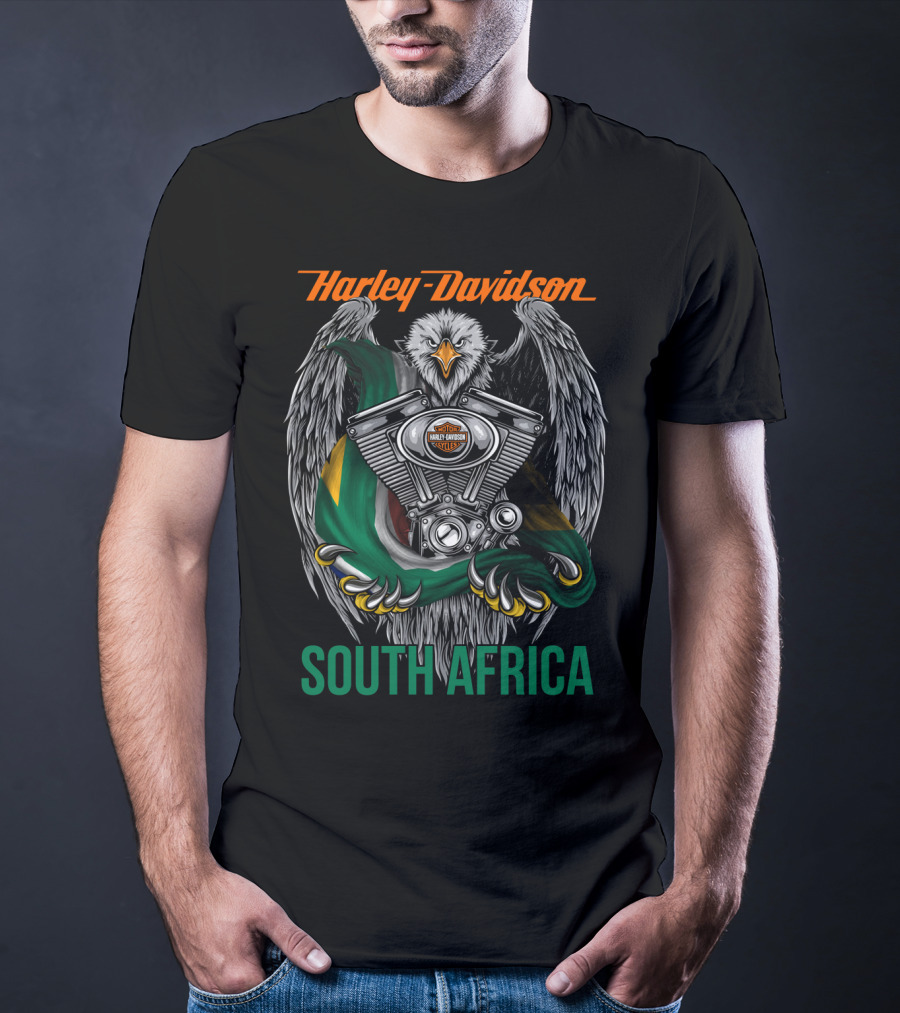 Harley Davidson Eagle V-Twin Engine South Africa T-Shirt