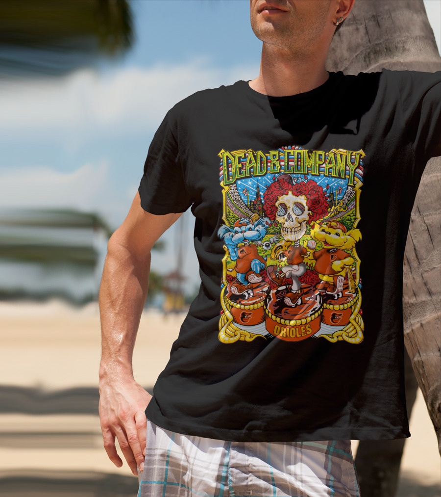 Dead & Company Orioles Mlb Collaboration T-Shirt