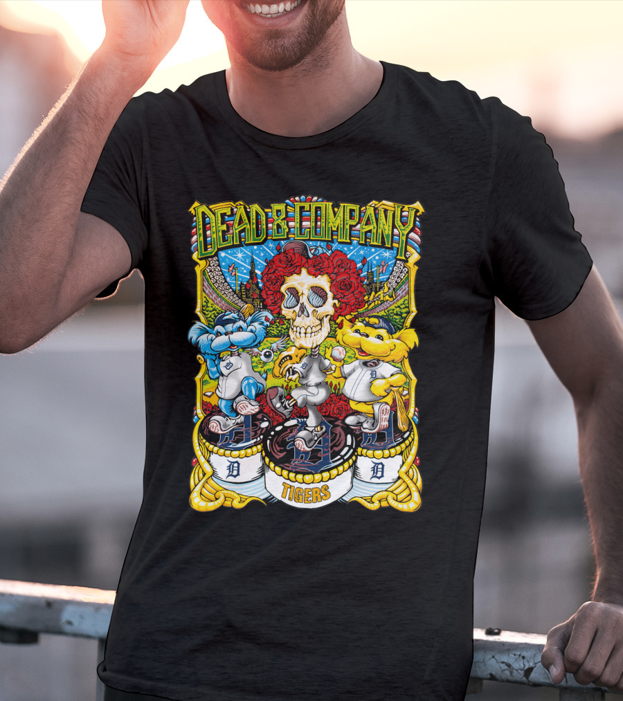 Dead & Company Detroit Tigers D Collaboration 61 Mlb T-Shirt
