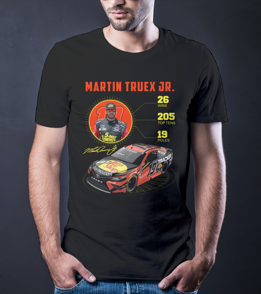 Martin Truex Jr. 26 Wins 205 Top Tens 19 Poles Nascar Racing T-Shirt