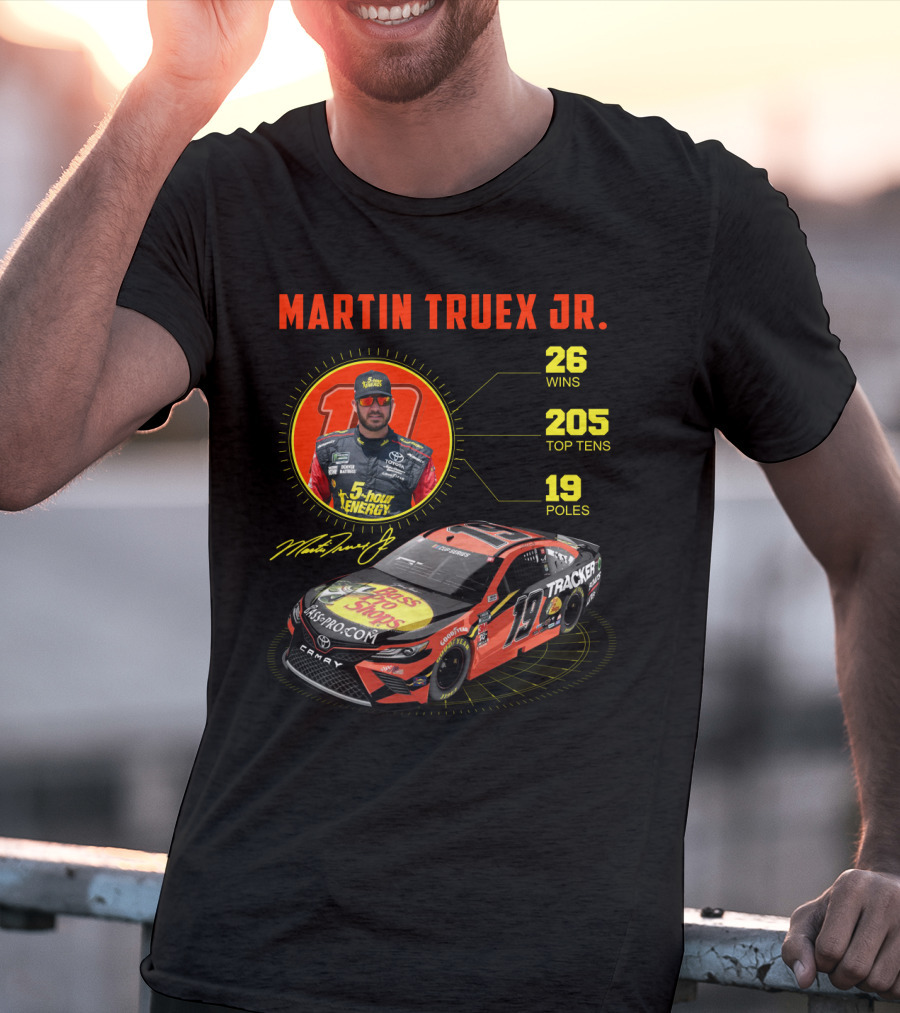Martin Truex Jr. 26 Wins 205 Top Tens 19 Poles Nascar Racing T-Shirt