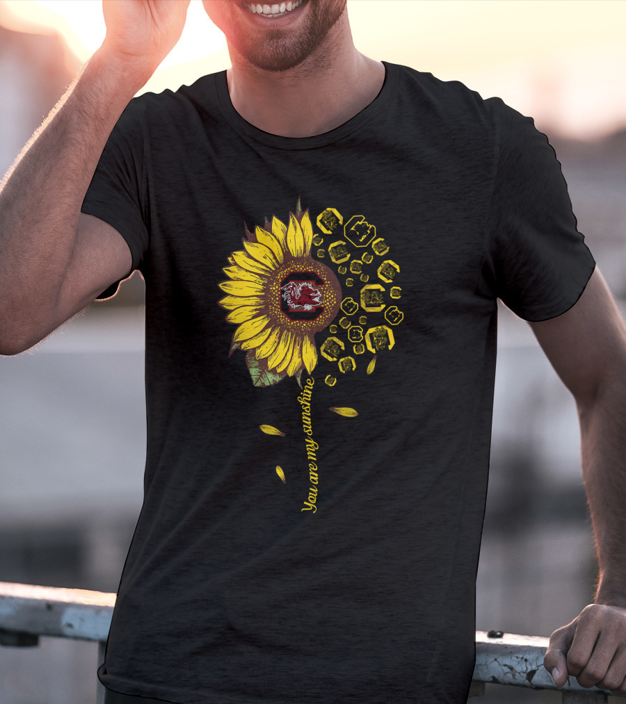 Ncaa Scg Sunflower You Are My Sunshine South Carolina Gamecocks T-Shirt