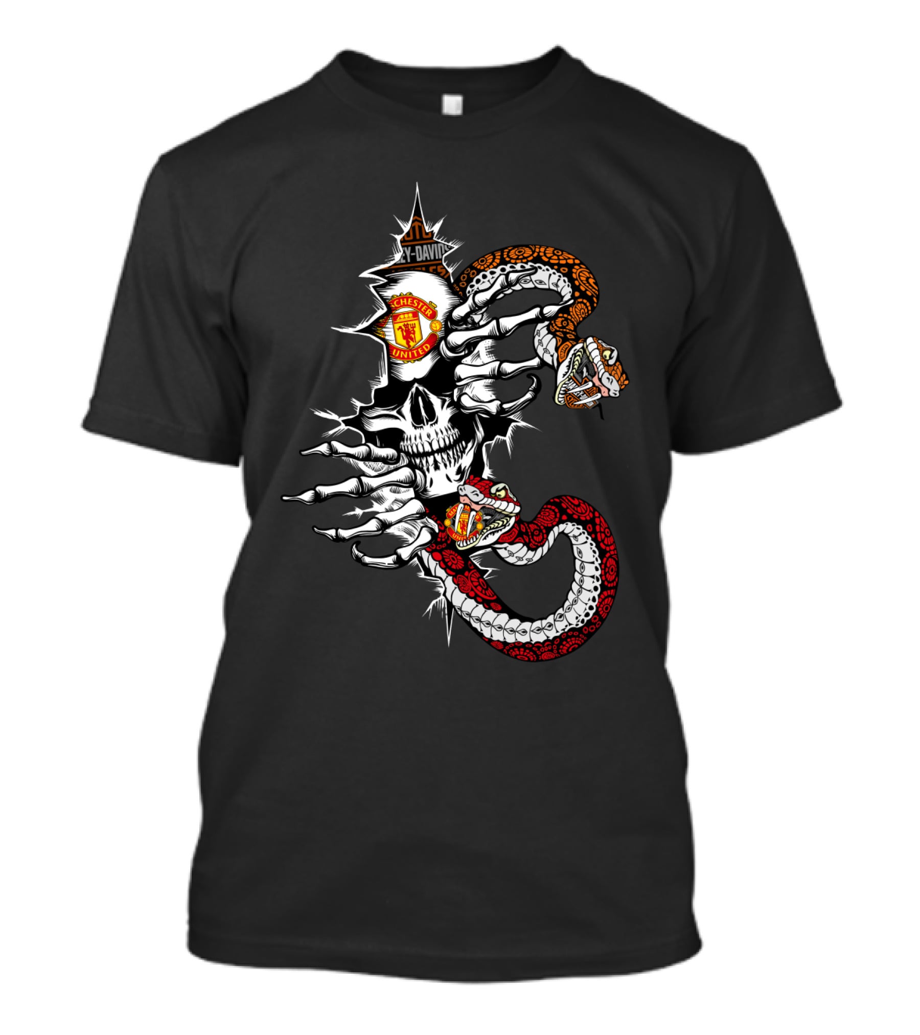 Manchester United Skull Serpent T-Shirt