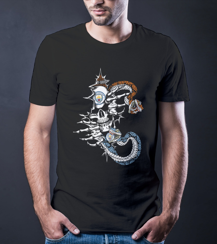Manchester City Skull Snake Symbol T-Shirt