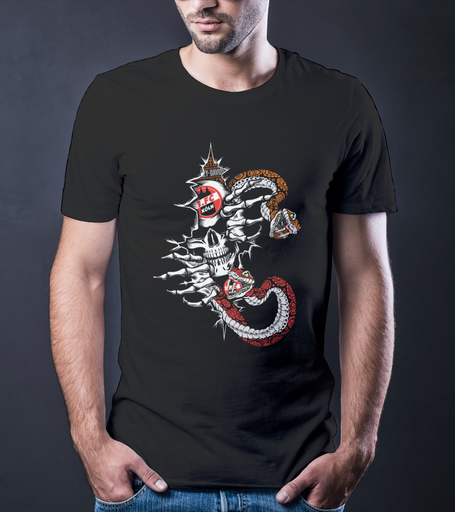 1. Fc Köln Skull Snake 107 Y-Davis T-Shirt