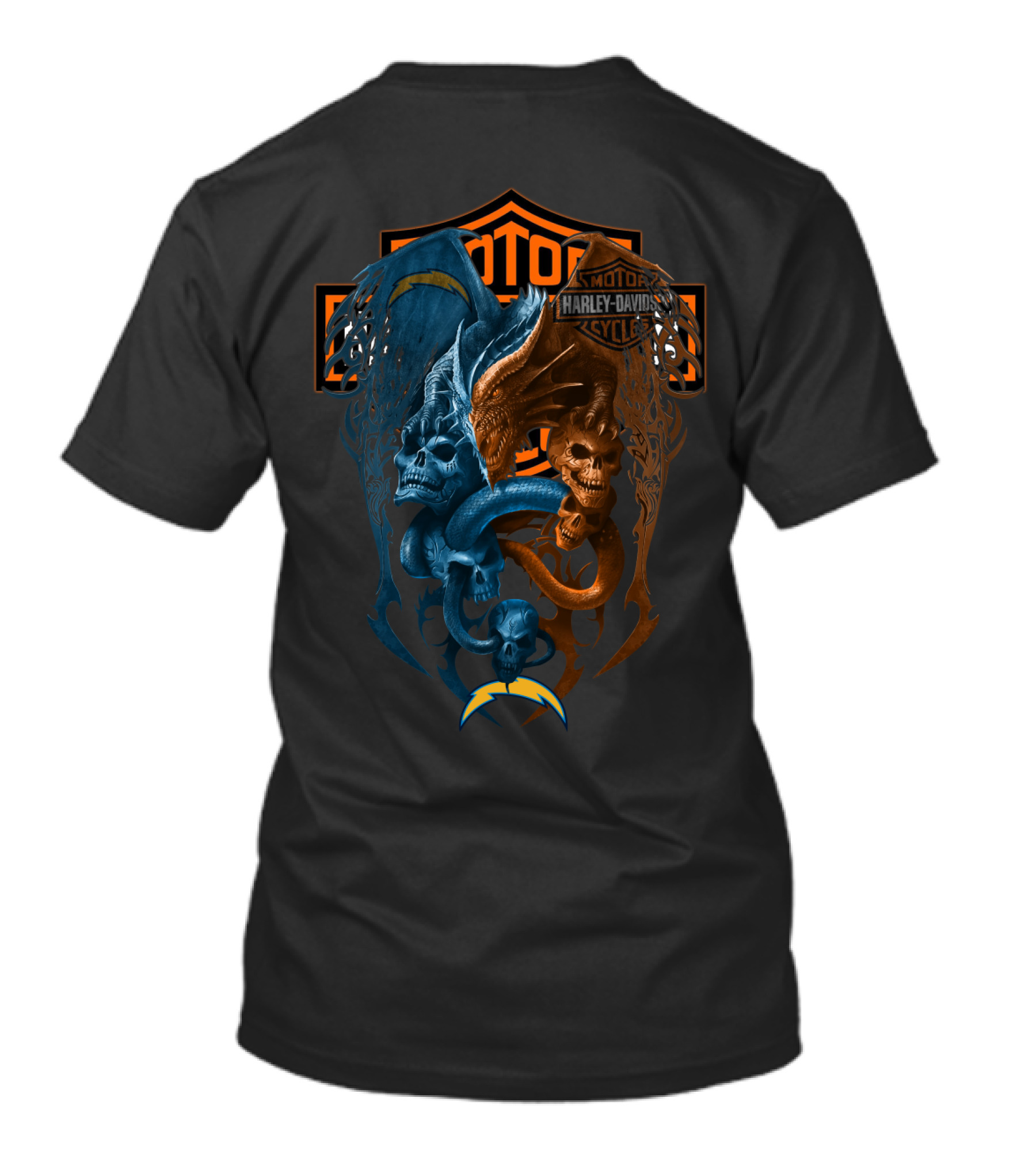 Nfl Lac Harley Davidson Dragons Chargers T-Shirt