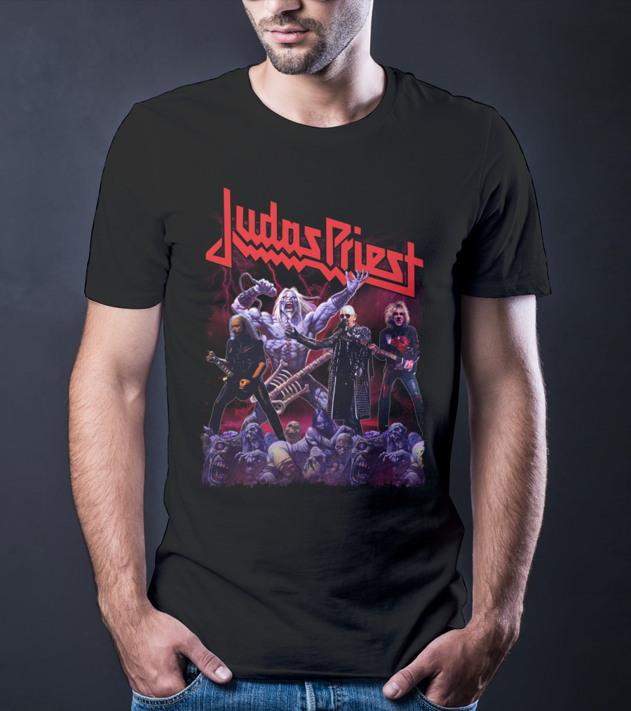 Judas Priest Band Members And Monsters T-Shirt