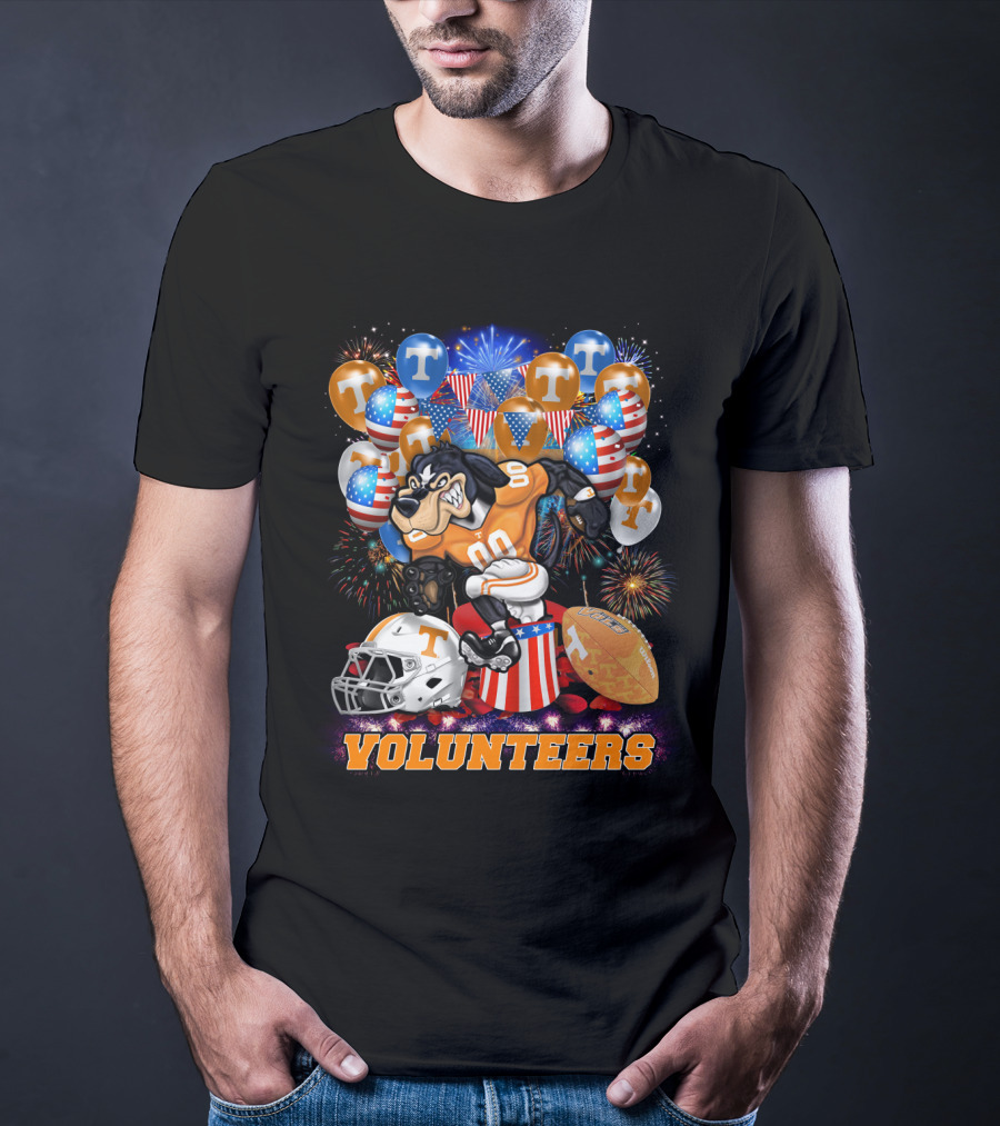 Ncaa Tennessee Volunteers Football Mascot Fireworks Balloons T-Shirt