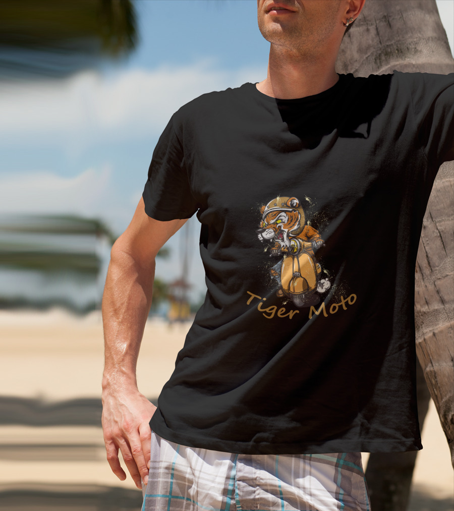 Tiger Moto Stylish Ride Tiger Tiger Beautiful T-Shirt