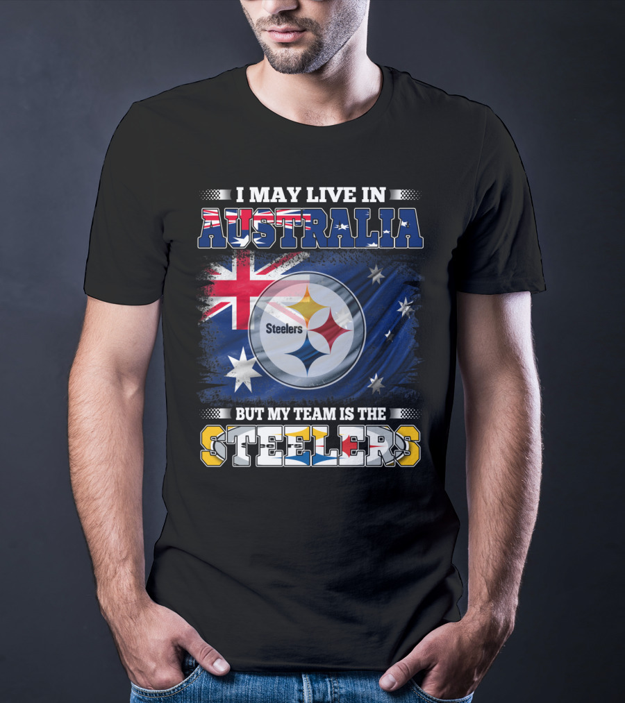 Australia Pride With Steelers Loyalty Fusion T-Shirt