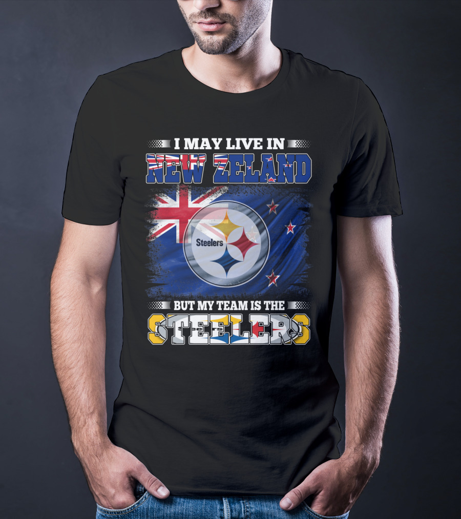New Zeland Pride With Steelers Loyalty And Flags T-Shirt