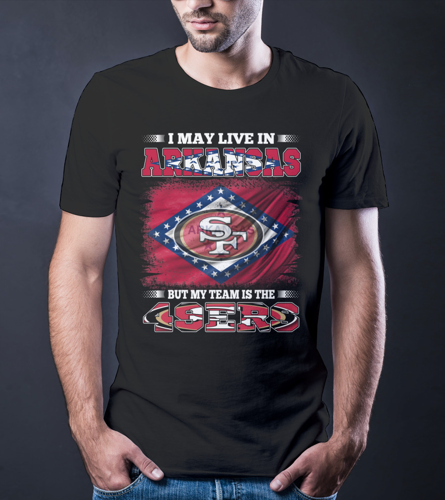Arkansas Pride With San Francisco 49ers Team Allegiance T-Shirt