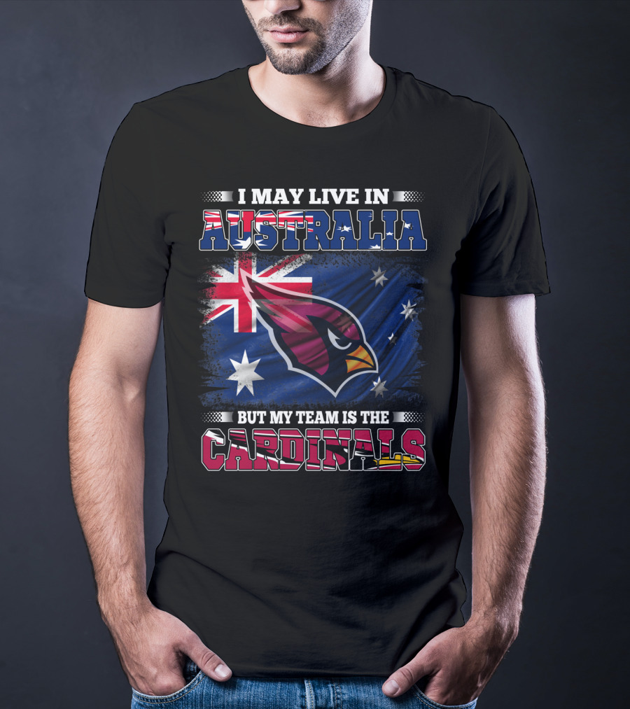 Australia Flag Cardinals Fan Team Loyalty T-Shirt