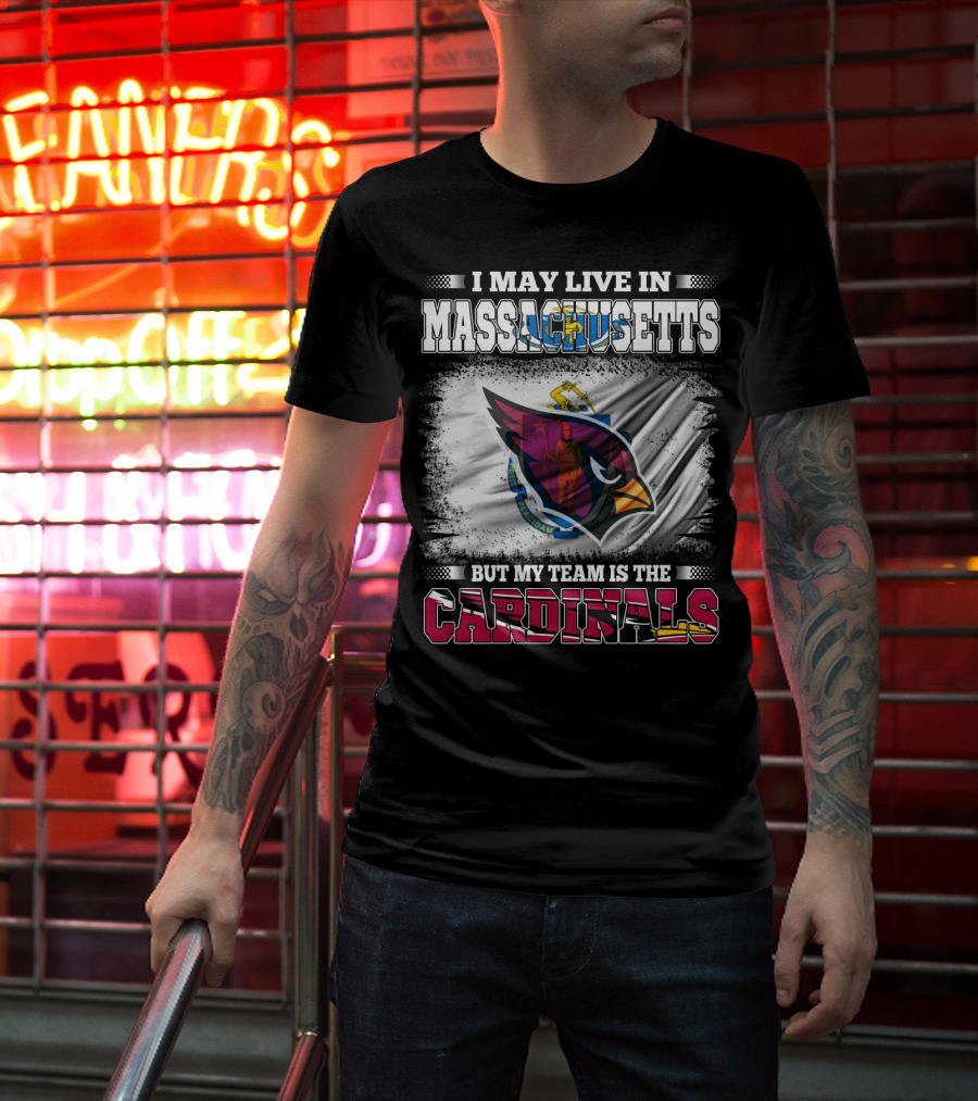 Massachusetts Resident Cardinals Supporter Sports Flag T-Shirt